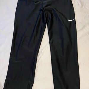 Nike Black women's Leggings with White Swoosh